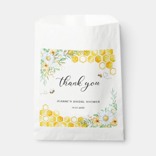 Honey Bee bridal shower thank you Favor Bag