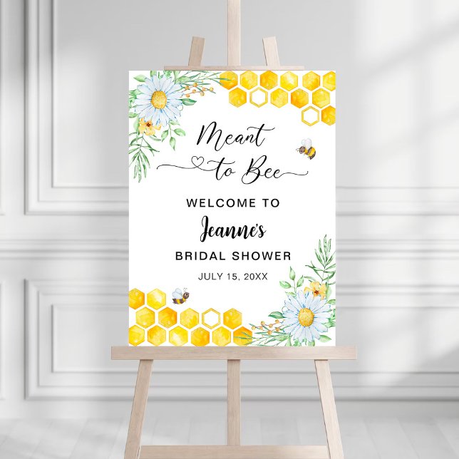 Honey Bee bridal shower welcome Foam Board (Creator Uploaded)