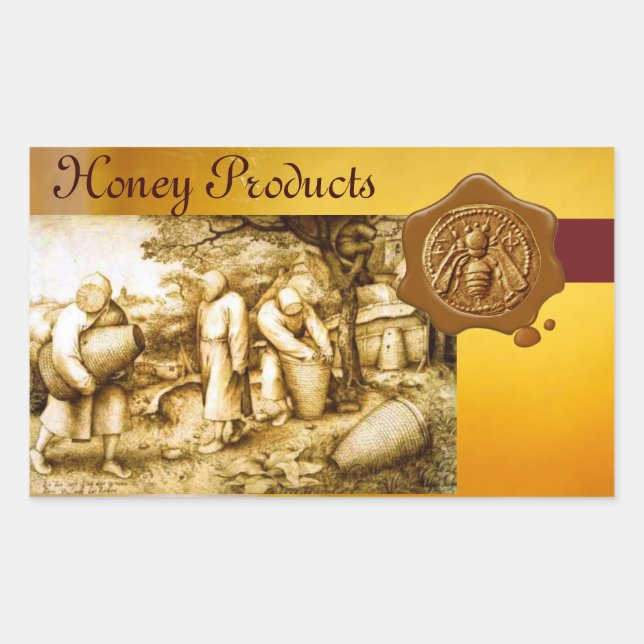 HONEY BEE, BROWN WAX SEAL (Front)