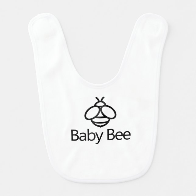 Honey Bee bumblebee design Baby Bib (Front)