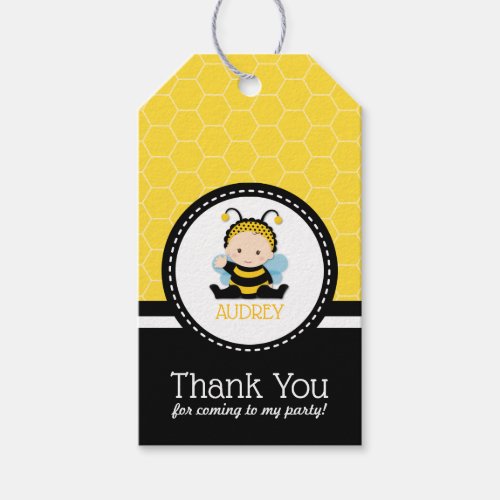 Honey Bee Bumblebee First Birthday Baby Shower Gift Tags