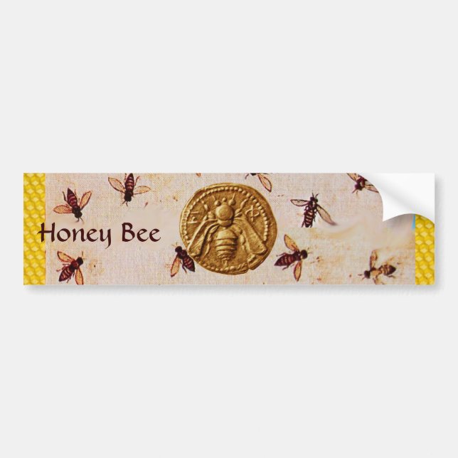 HONEY BEE BUMPER STICKER (Front)