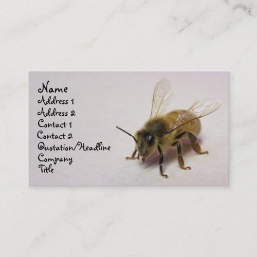 honey bee business card
