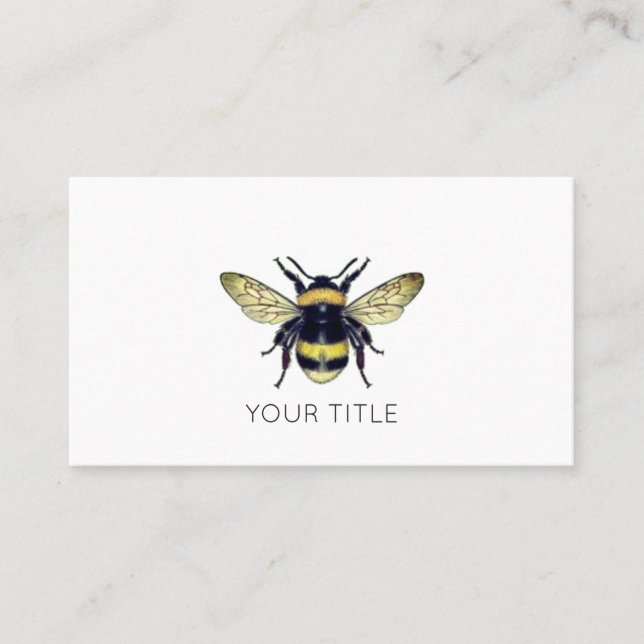 Honey Bee Business Card (Front)