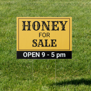 Honey Bee Business Sale Open Sign