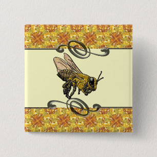 Honey Bee Button
