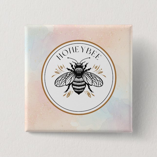 Honey Bee Button (Front)