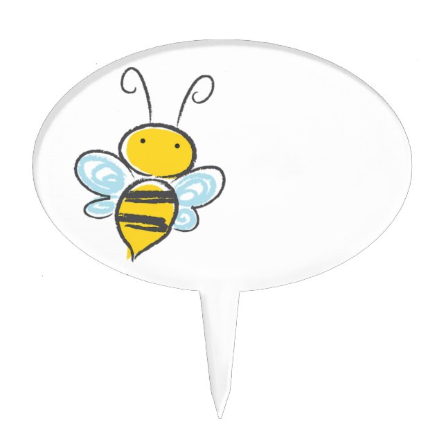 Honey Bee Cake Topper (Front)