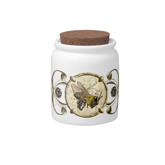 Honey Bee Candy Jar (Front)