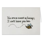 Honey Bee Card (Front Horizontal)
