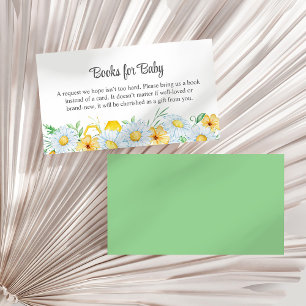 Honey Bee Chamomile Baby Shower Books for Baby Enclosure Card