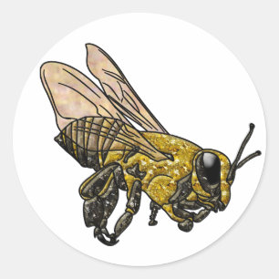 Honey Bee Classic Round Sticker