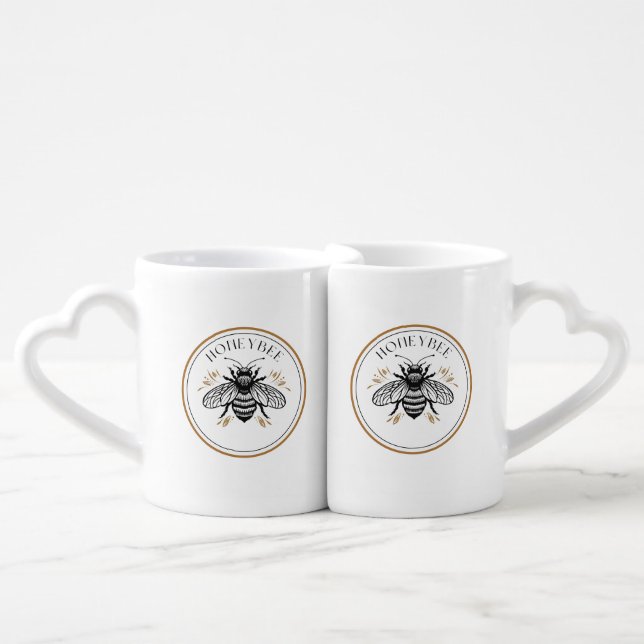 Honey Bee Coffee Mug Set (Front Nesting)