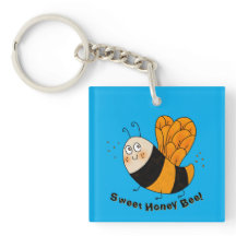 Honey Bee Custom Keychains