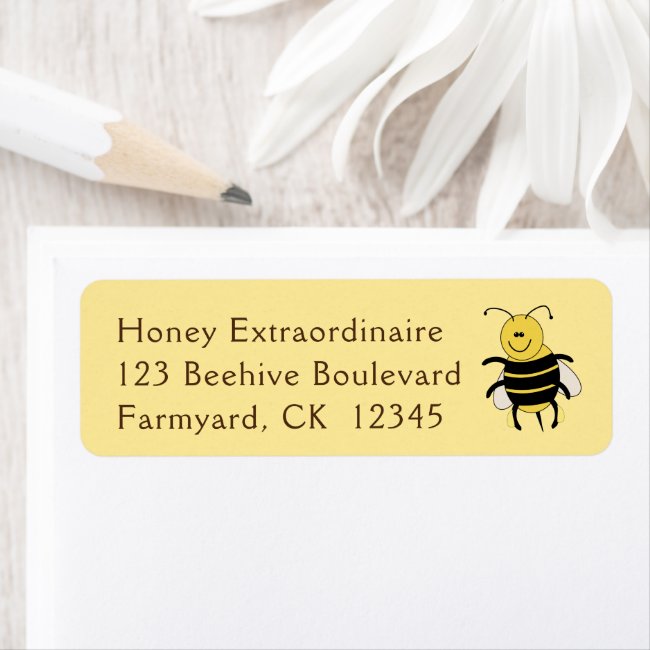 Honey Bee Custom Return Address Labels Beekeeper