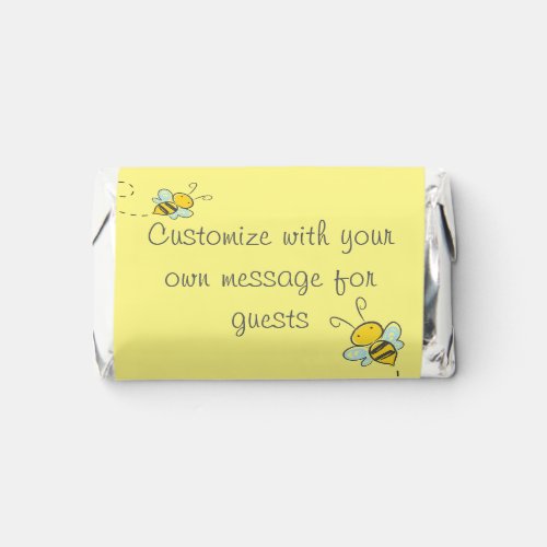 Honey Bee Custom Text Yellow