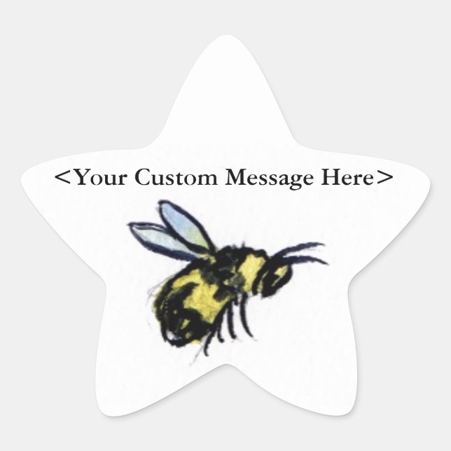Honey Bee Customized Insect Art Sticker Bug Decals (Front)