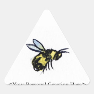 Honey Bee Customized Insect Art Sticker Bug Labels