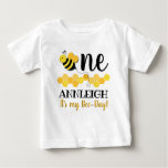 Honey Bee-day First Birthday Baby T-shirt at Zazzle