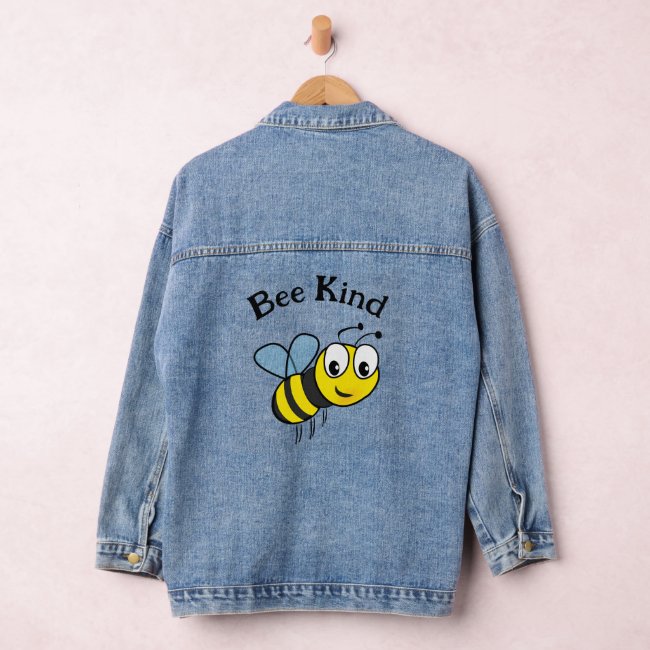 Honey Bee Design Denim Jacket