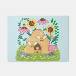 Honey Bee Family Doormat