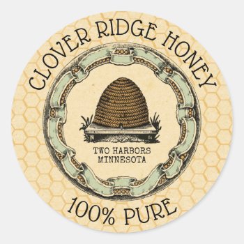 Honey Bee Farm Beekeeper Label by AnyTownArt at Zazzle