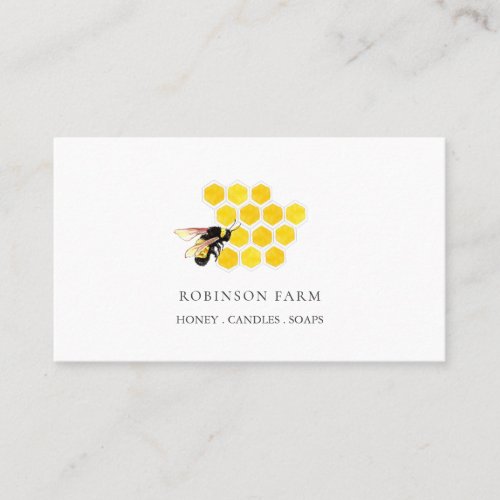 Honey bee farm logo  Business Card