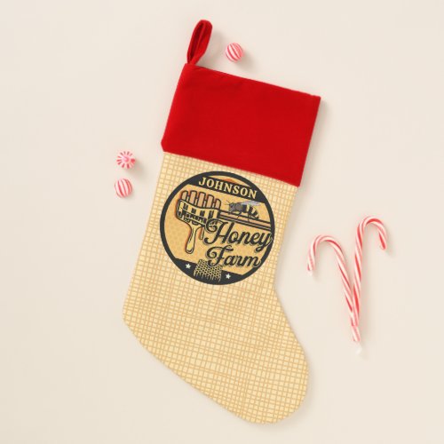 Honey Bee Farm Personalized NAME Sweet Beehive Christmas Stocking