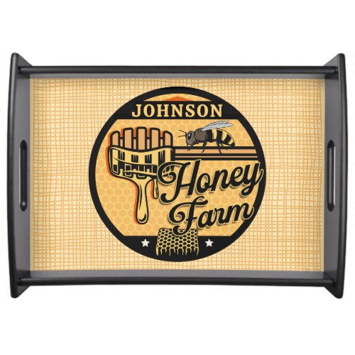 Honey Bee Farm Personalized NAME Sweet Beehive Serving Tray