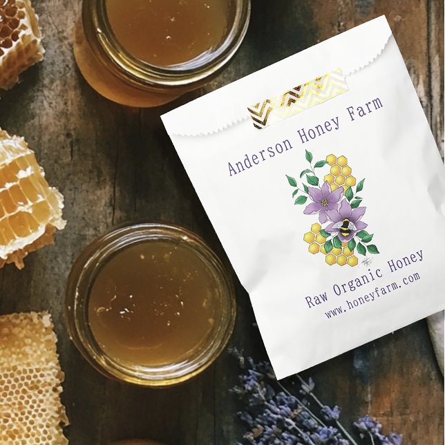 Honey Bee Farm Yellow Lavender Favor Bag (Creator Uploaded)