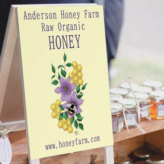 Honey Bee Farm Yellow Lavender Foam Board (Creator Uploaded)