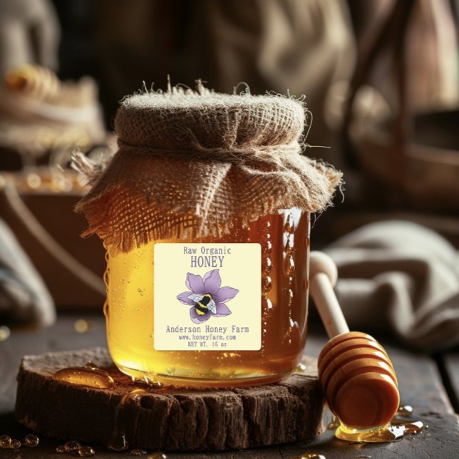 Honey Bee Farm Yellow Lavender Labels (Creator Uploaded)