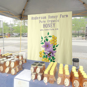 Honey Bee Farm Yellow Lavender Tapestry
