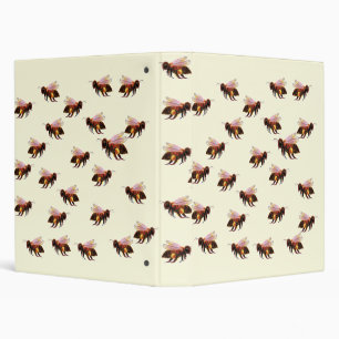 Honey Bee Flying 3 Ring Binder