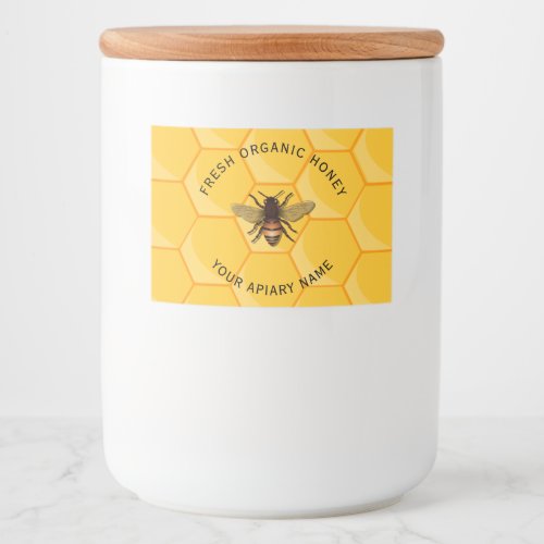 Honey Bee Food Label