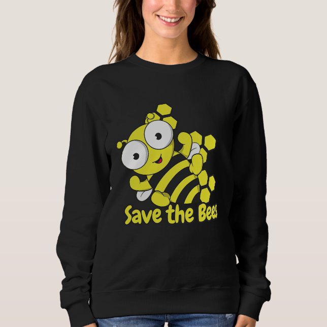 Honey bee for beekeepers on the world honey bee da sweatshirt (Front)