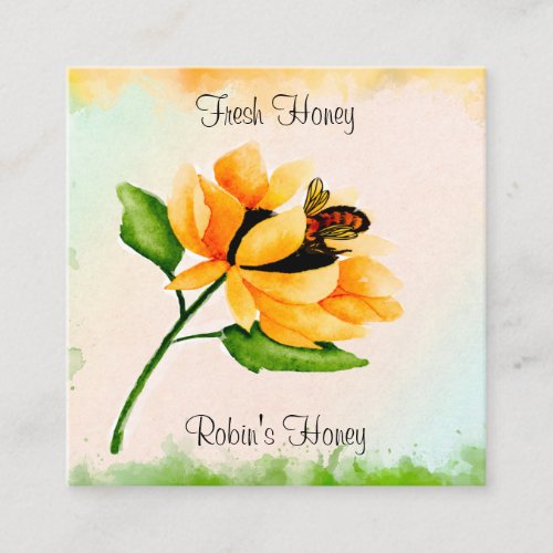 Honey Bee Fresh Honey Business Card