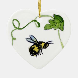 Honey Bee Garden Art Custom Ornament Pendant