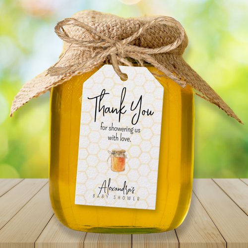 Honey Bee Gender Neutral Baby Shower Thank You Gift Tags