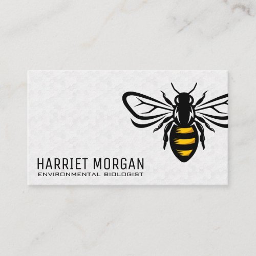 Honey Bee  Geometric Pattern  Insect Business Card