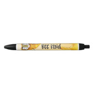 Honey Bee Gnome Bee Kind Black Ink Pen