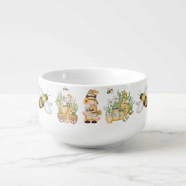 Honey Bee Gnome Bowl (Front)