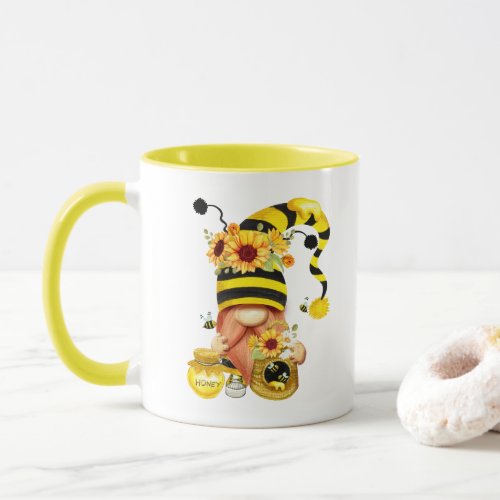 Honey Bee Gnome  Mug