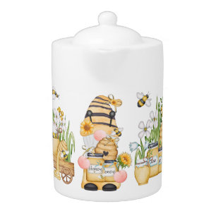 Honey Bee Gnome Teapot