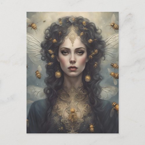 Honey Bee Goddess Postcard