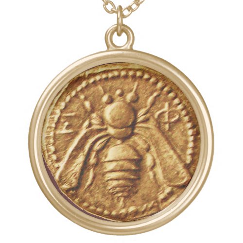 HONEY BEE GOLD PLATED NECKLACE