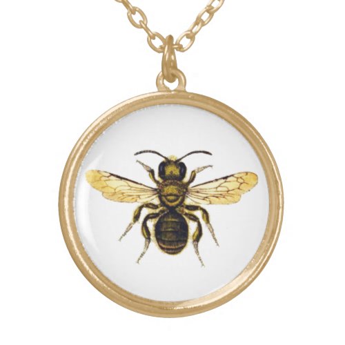 HONEY BEE GOLD PLATED NECKLACE