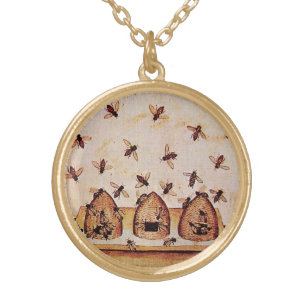 HONEY BEE GOLD PLATED NECKLACE