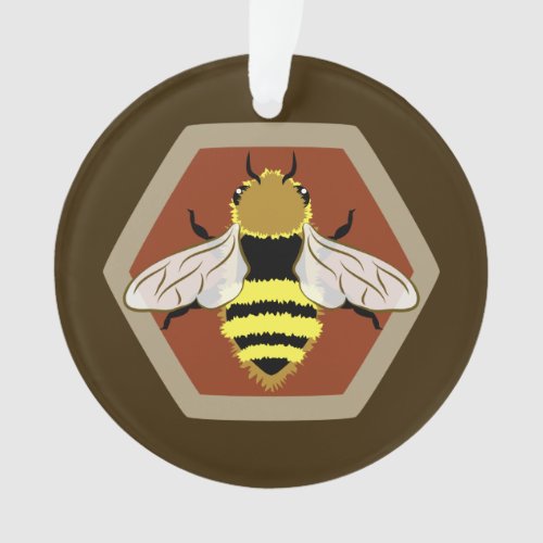 Honey Bee Graphic Ornament