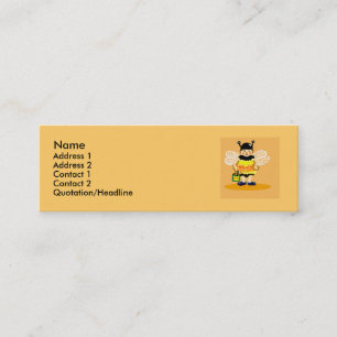 Honey bee happy mini business card
